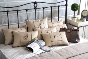 Monogrammed cushion covers for Rs 795 by Maspar