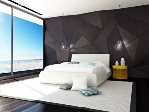 3d-wall-panels-and-white-bed-design-ideas