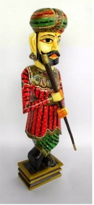 Wooden Hand Made & Hand Painted Gate Man 1pcs #4237A- Rs 2639